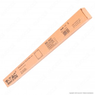V-Tac Supporto Bianco in Plastica per Montaggio Esterno Pannelli LED