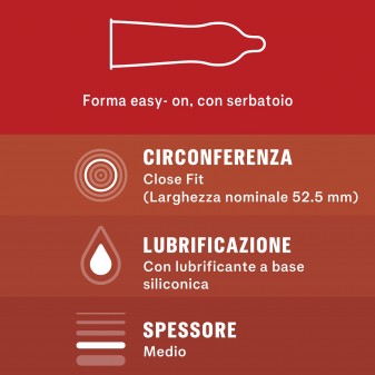 Preservativi Durex Love con Forma Easy-On - Confezione da 6