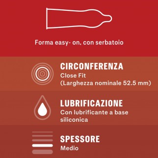Preservativi Durex Love con Forma Easy-On - Confezione da 6