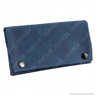 Champ Astuccio in Pelle Scamosciata Portatabacco e Porta Cartine