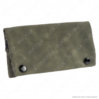 Champ Astuccio in Pelle Scamosciata Portatabacco e Porta Cartine