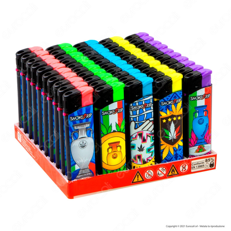 SmokeTrip Accendini Elettronici Ricaricabili Fantasia Champions - Box