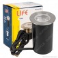 Life Punto Luce LED COB 4,5W Segnapasso da Interramento in Acciaio 316 Calpestabile IP67 IK06 - mod. 39.9PL0353C / 39.9PL0353N
