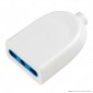 Ecova Presa Singola 10/16A 2P+T con Uscita Cavo Dritta Colore Bianco - Mod. 33013
