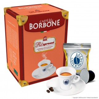 50 Capsule Caffè Borbone Respresso Miscela Oro - Cialde Compatibili