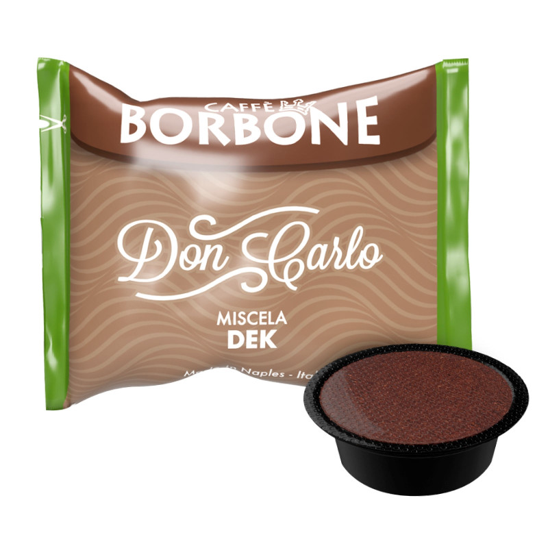 50 Capsule Caffè Borbone Don Carlo Decaffeinato - Cialde Compatibili