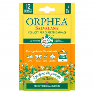 Orphea Salvalana Foglietti Cassetti e Armadi Protegge Lana e Fibre