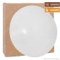 FAI Plafoniera LED 18W Forma Circolare con Copertura Bianca Opaca e Sensore di Movimento e Crepuscolare - mod. 5239/CO/SEN