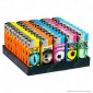 SmokeTrip Color Mini Accendini Elettronici Ricaricabili Fantasia Eyes - Box da 50 Accendini