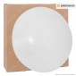 FAI Plafoniera LED 18W IP44 Forma Circolare con Copertura Bianca Opaca e Modalità d'Emergenza - mod. 5239/CO/EM