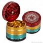 Grinder Tritatabacco 4 Parti in Metallo Colorazione Rasta - Grace Amsterdam