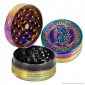 Grinder Tritatabacco 2 Parti in Metallo Colorazione Rainbow - Grace Amsterdam