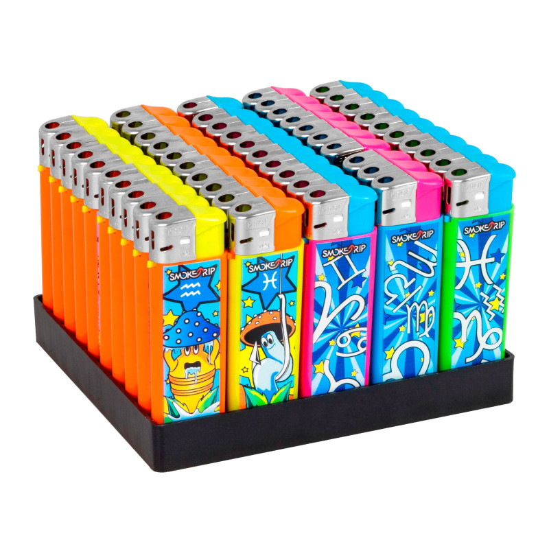 SmokeTrip Color Accendini Elettronici Fantasia Zodiaco 3 - Box da 50
