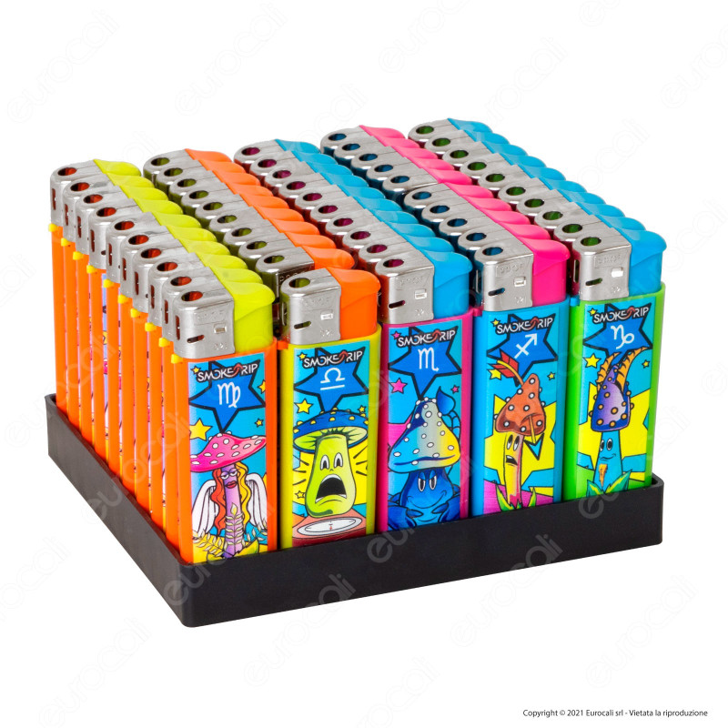 SmokeTrip Color Accendini Elettronici Fantasia Zodiaco 2 - Box da 50
